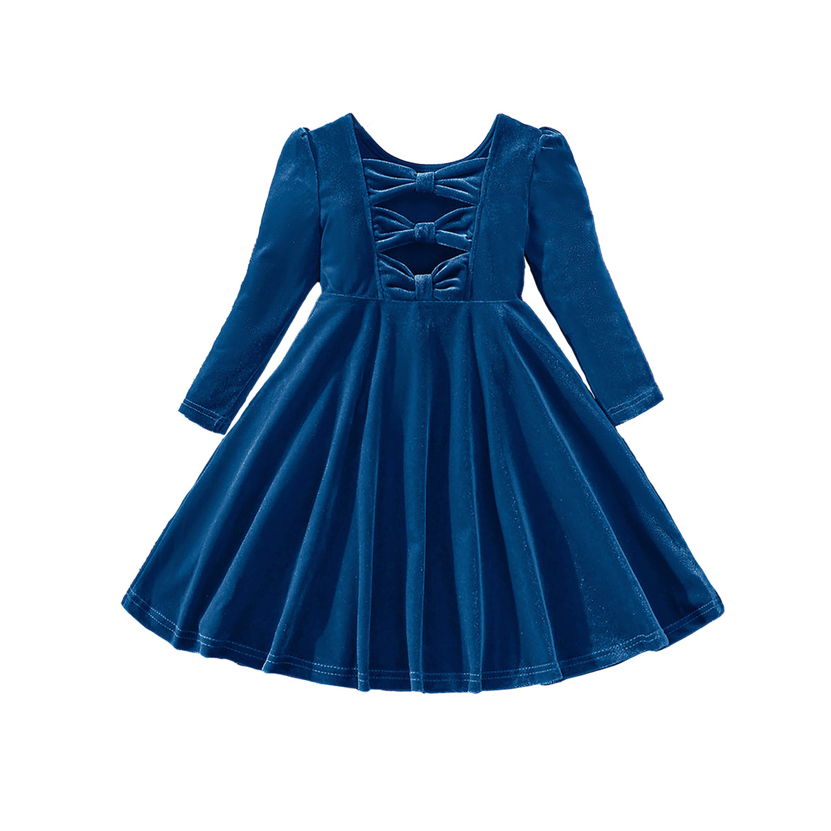 toddler girl winter dresses Girls Velvet Ruffle Fall Dress – Miipat Official Site Casual Summer Mommy and 2903_15017.jpg Color:Fairy Pink Size Bust Waist Length